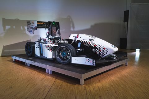 Driverless on the race track with Dunkermotoren
